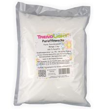TrendLight 890018 1 kg de Cera de parafina blanca Pura para Hacer Velas