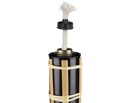 NKlaus 1m Mecha de Fibra de Vidrio Redonda Ø 8mm para la luz de fusión lámpara de Aceite para lámpara purificada Aceite de parafina Mecha Permanente antorcha de jardín lámpara de parafina 1250 